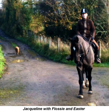 Jacqueline with Flossie and Easter