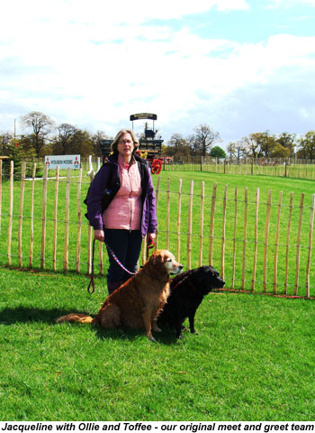 Jacqueline with ollie and Toffee